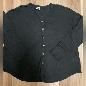 Mudd Cardigan Sweater Black Size Large